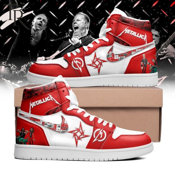 Tubopro Metallica AJ1 High Sneakers Shoes For Men And Women