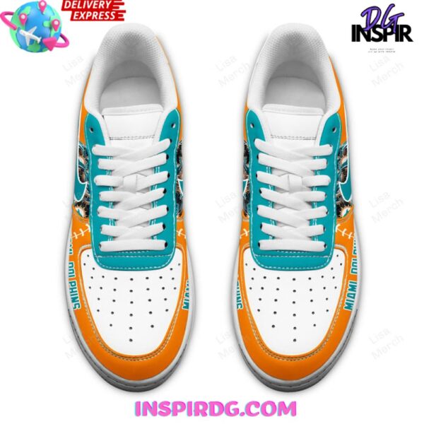 Tubopro Miami Dolphins Air Low-Top Sneakers Shoes For Men And Women - Image 3