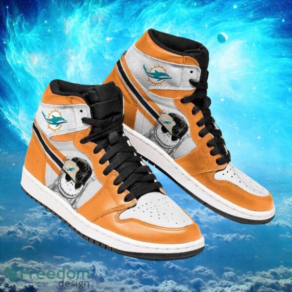 Tubopro Miami Dolphins AJ1 High Sneakers Shoes For Men And Women