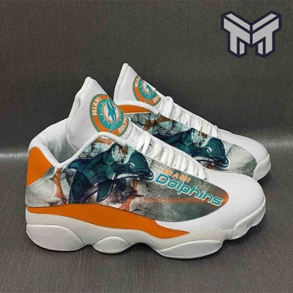 Tubopro Miami Dolphins AJ13 Sneakers Shoes For Men And Women