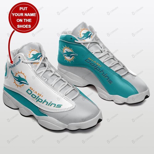Tubopro Miami Dolphins AJ13 Sneakers Shoes For Men And Women