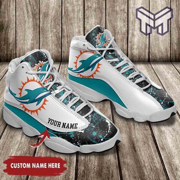 Tubopro Miami Dolphins AJ13 Sneakers Shoes For Men And Women