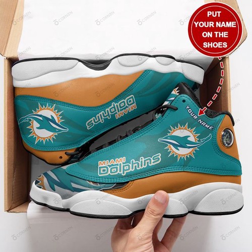 Tubopro Miami Dolphins AJ13 Sneakers Shoes For Men And Women