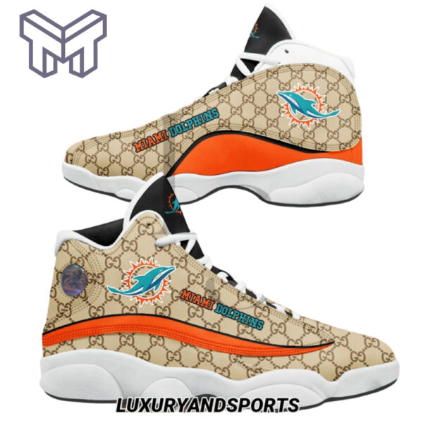 Tubopro Miami Dolphins AJ13 Sneakers Shoes For Men And Women