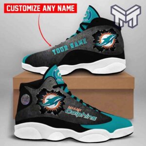 Tubopro Miami Dolphins AJ13 Sneakers Shoes For Men And Women