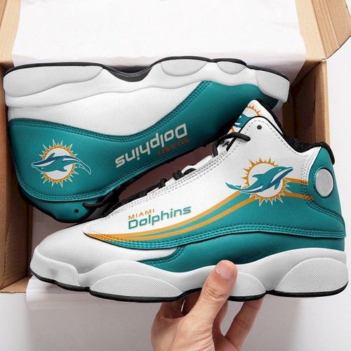 Tubopro Miami Dolphins AJ13 Sneakers Shoes For Men And Women