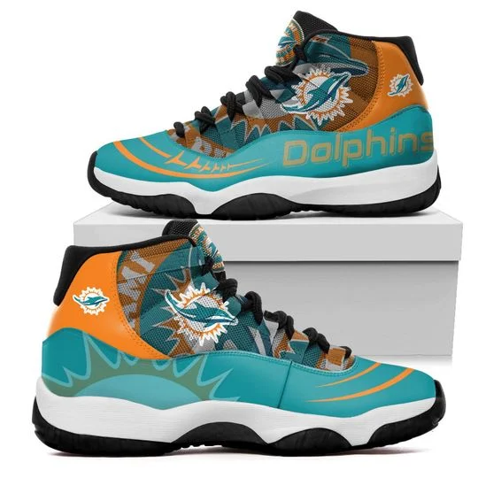 Tubopro Miami Dolphins AJ13 Sneakers Shoes For Men And Women