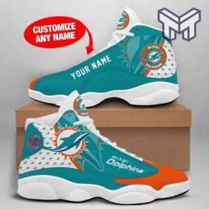 Tubopro Miami Dolphins AJ13 Sneakers Shoes For Men And Women