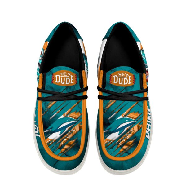 Tubopro Miami Dolphins Personalized Hey Dude Shoes For Men And Women - Image 3
