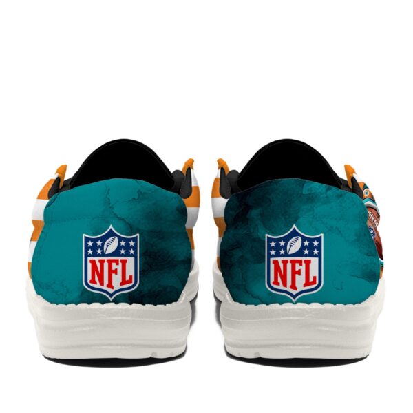 Tubopro Miami Dolphins Personalized Hey Dude Shoes For Men And Women - Image 4