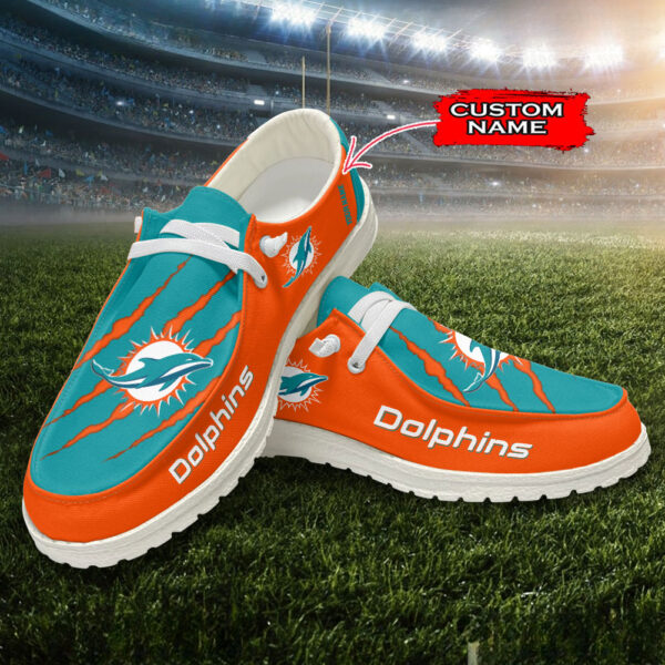 Tubopro Miami Dolphins Hey Dude Shoes For Men And Women - Image 2