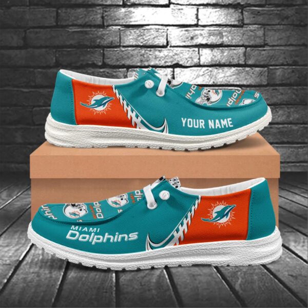 Tubopro Miami Dolphins Hey Dude Shoes For Men And Women - Image 5