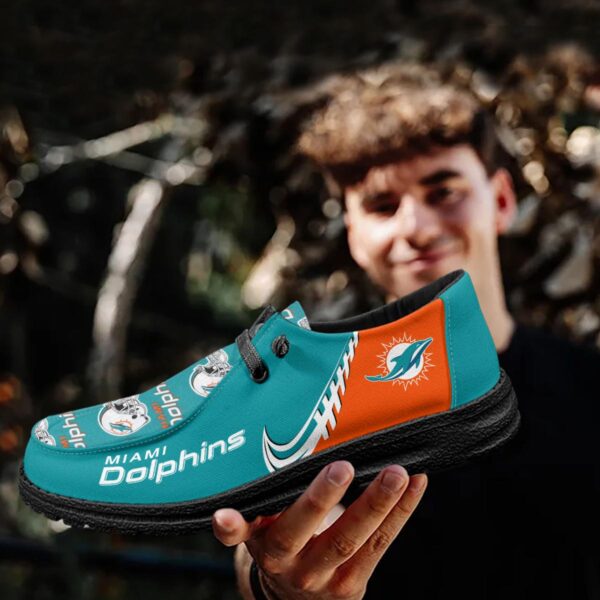 Tubopro Miami Dolphins Hey Dude Shoes For Men And Women - Image 4