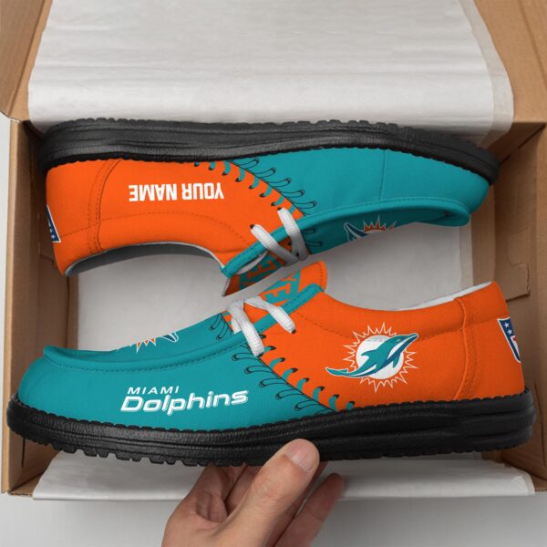 Tubopro Miami Dolphins Hey Dude Shoes For Men And Women - Image 4