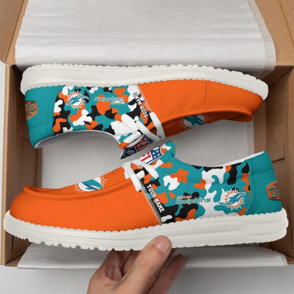 Tubopro Miami Dolphins Hey Dude Shoes For Men And Women - Image 3