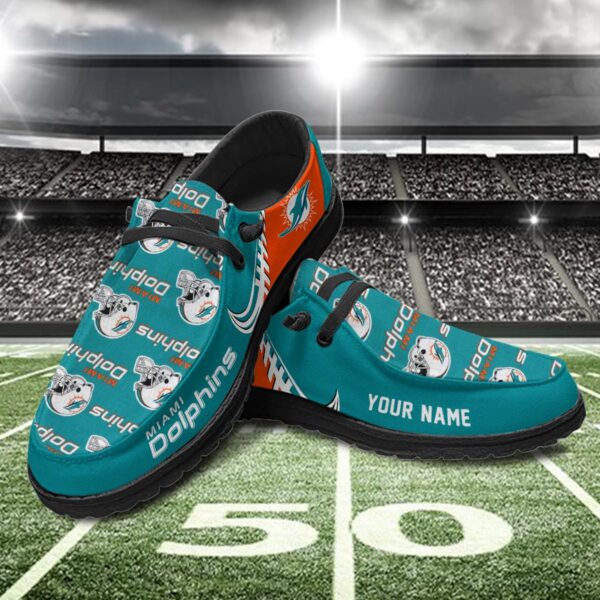 Tubopro Miami Dolphins Hey Dude Shoes For Men And Women - Image 2