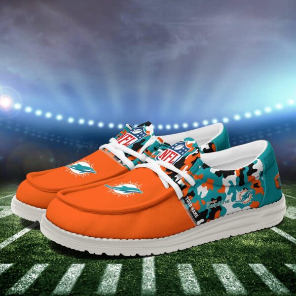 Tubopro Miami Dolphins Hey Dude Shoes For Men And Women - Image 4