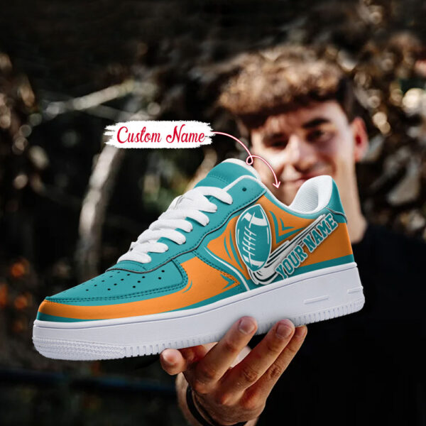 Tubopro Miami Dolphins NFL Air Low-Top Sneakers Shoes For Men And Women