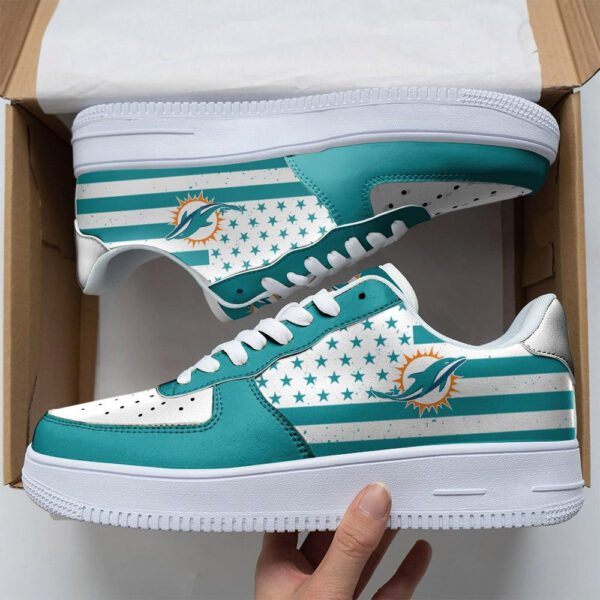 Tubopro Miami Dolphins NFL Air Low-Top Sneakers Shoes For Men And Women