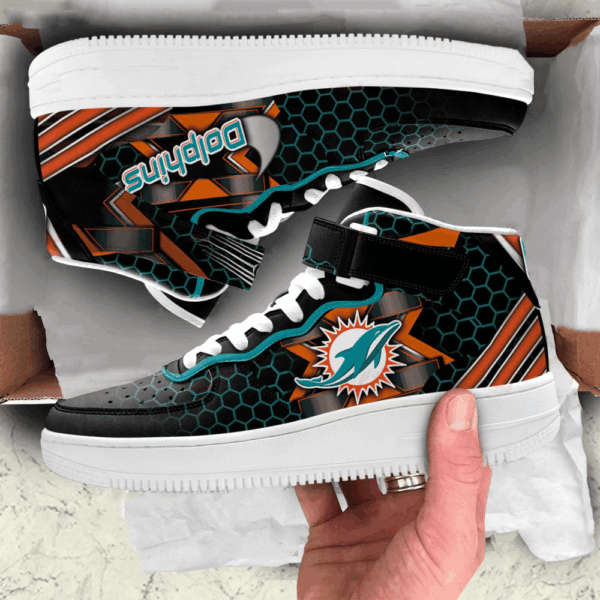 Tubopro Miami Dolphins NFL Air Low-Top Sneakers Shoes For Men And Women - Image 2