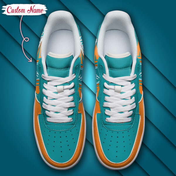 Tubopro Miami Dolphins NFL Air Low-Top Sneakers Shoes For Men And Women - Image 5