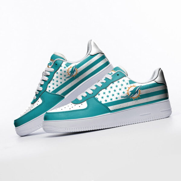 Tubopro Miami Dolphins NFL Air Low-Top Sneakers Shoes For Men And Women - Image 3