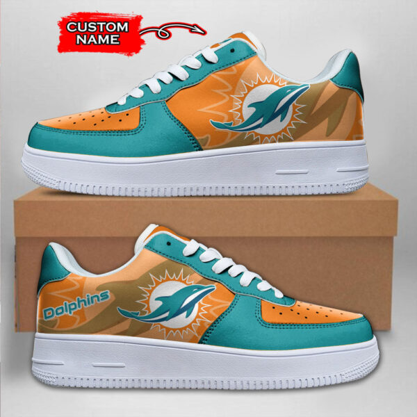 Tubopro Miami Dolphins NFL Air Low-Top Sneakers Shoes For Men And Women