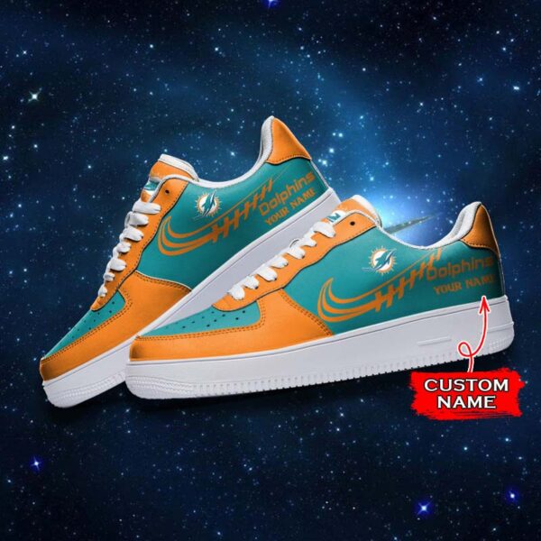 Tubopro Miami Dolphins NFL Air Low-Top Sneakers Shoes For Men And Women - Image 3