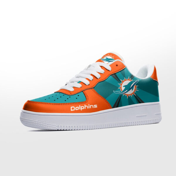 Tubopro Miami Dolphins NFL Air Low-Top Sneakers Shoes For Men And Women - Image 2