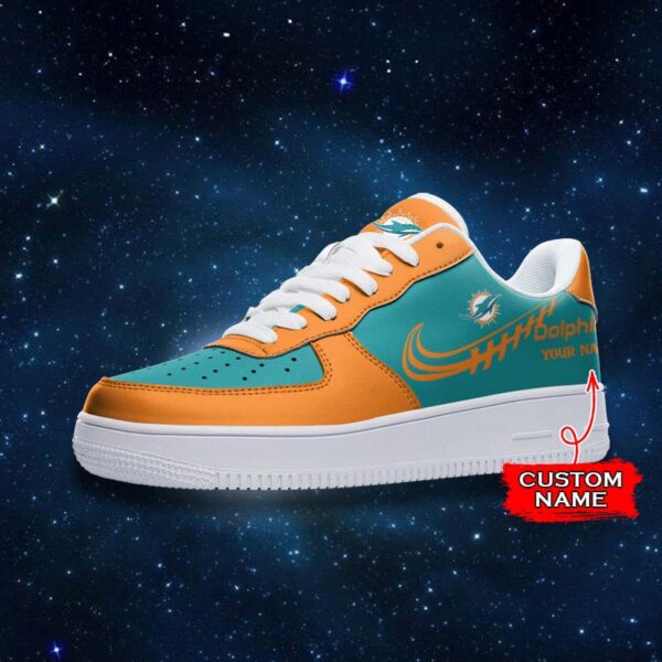 Tubopro Miami Dolphins NFL Air Low-Top Sneakers Shoes For Men And Women - Image 2
