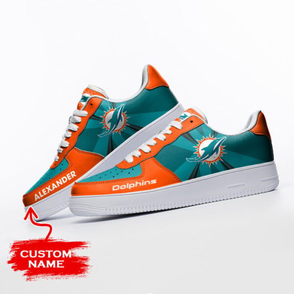 Tubopro Miami Dolphins NFL Air Low-Top Sneakers Shoes For Men And Women - Image 3