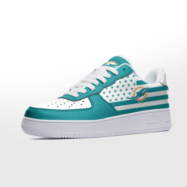 Tubopro Miami Dolphins NFL Air Low-Top Sneakers Shoes For Men And Women - Image 2
