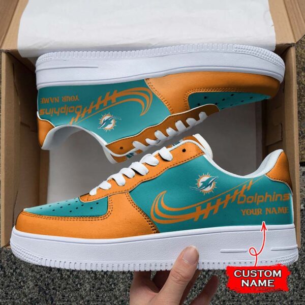 Tubopro Miami Dolphins NFL Air Low-Top Sneakers Shoes For Men And Women