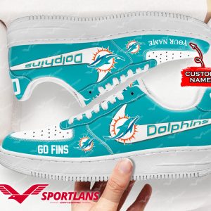 Tubopro Miami Dolphins NFL Air Low-Top Sneakers Shoes For Men And Women