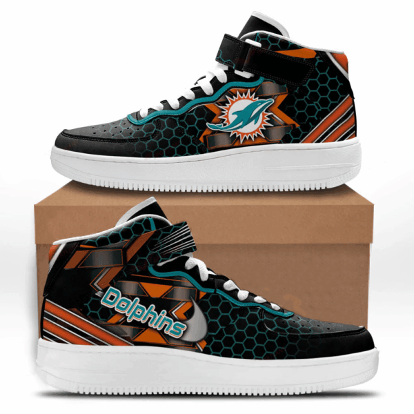 Tubopro Miami Dolphins NFL Air Low-Top Sneakers Shoes For Men And Women