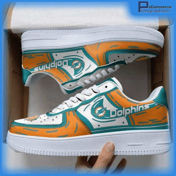 Tubopro Miami Dolphins NFL Air Low-Top Sneakers Shoes For Men And Women