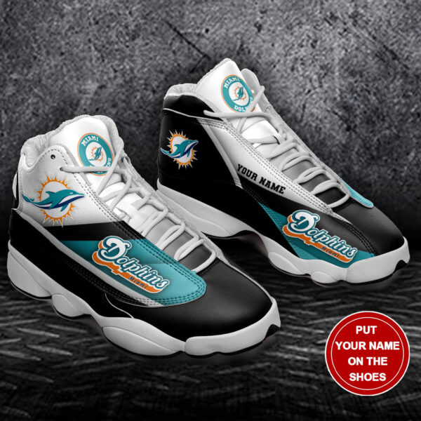 Tubopro Miami Dolphins NFL AJ13 Sneakers Shoes For Men And Women