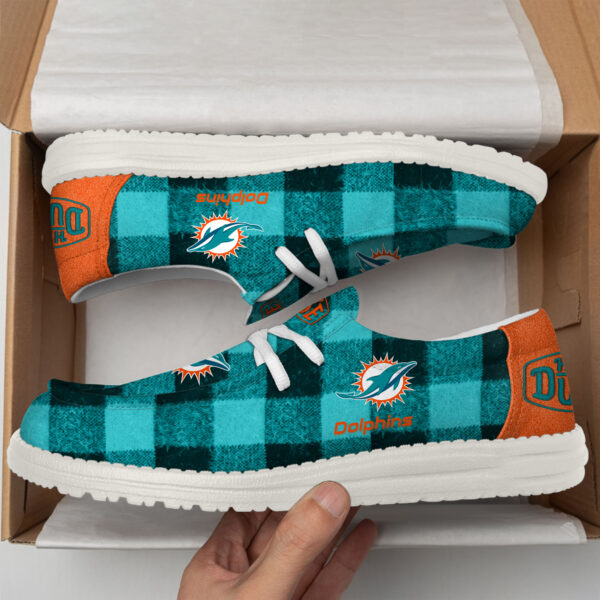 Tubopro Miami Dolphins Personalized Hey Dude Shoes For Men And Women - Image 5