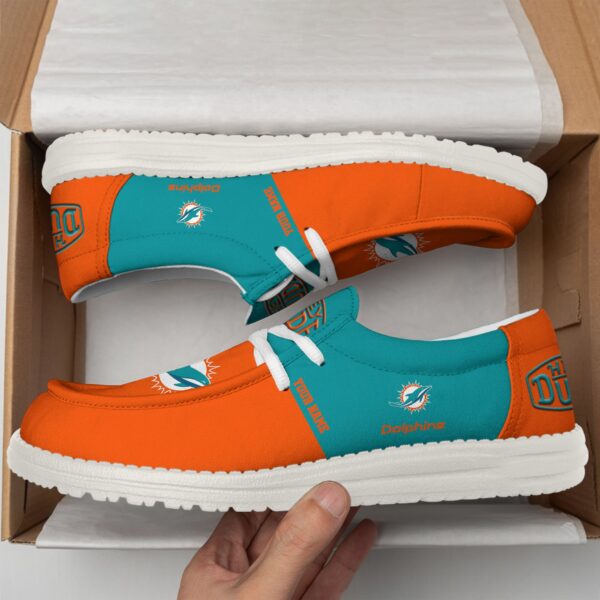 Tubopro Miami Dolphins Personalized Hey Dude Shoes For Men And Women - Image 2