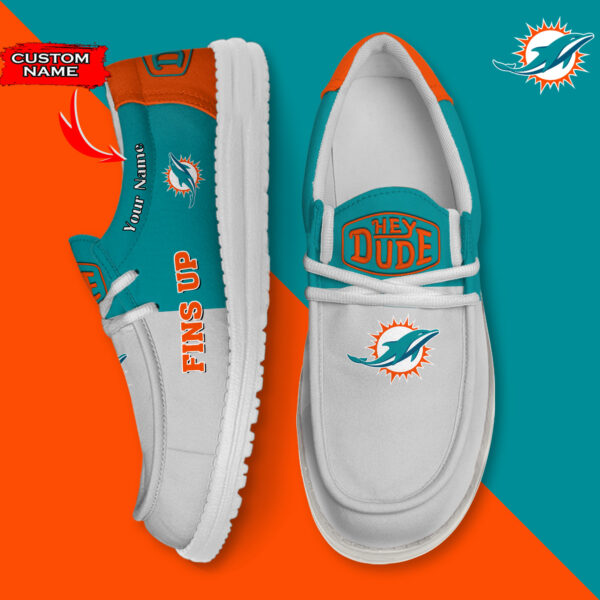 Tubopro Miami Dolphins Personalized Hey Dude Shoes For Men And Women