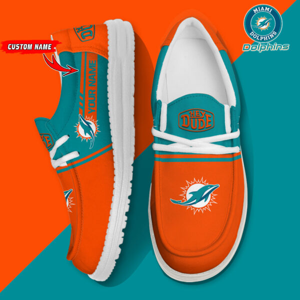 Tubopro Miami Dolphins Personalized Hey Dude Shoes For Men And Women