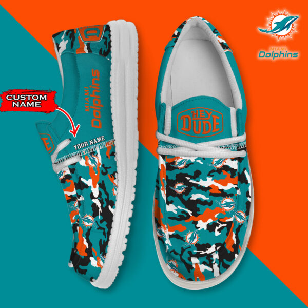 Tubopro Miami Dolphins Personalized Hey Dude Shoes For Men And Women