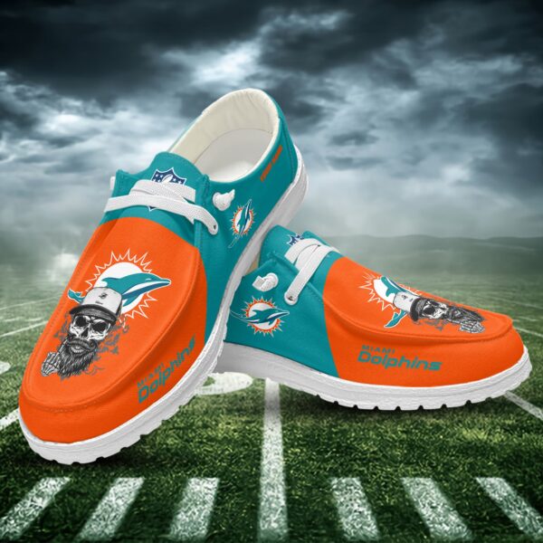 Tubopro Miami Dolphins Personalized Hey Dude Shoes For Men And Women
