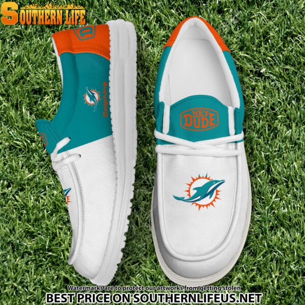 Tubopro Miami Dolphins Personalized Hey Dude Shoes For Men And Women