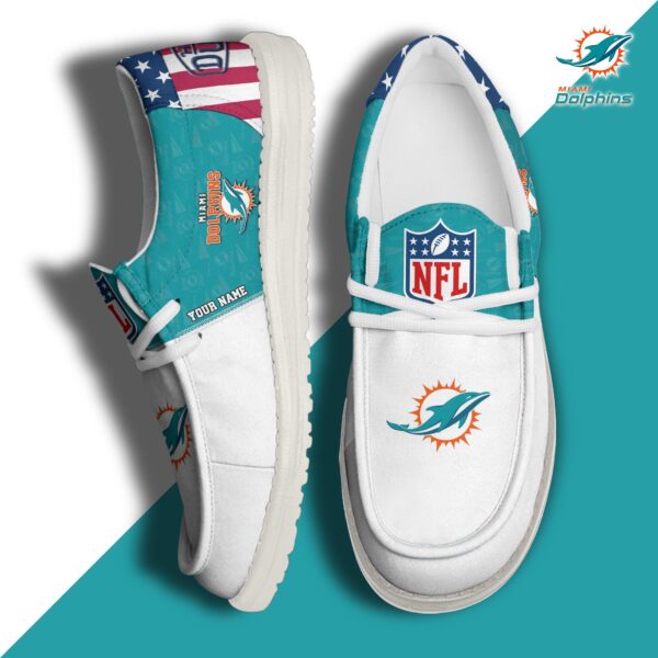 Tubopro Miami Dolphins Personalized Hey Dude Shoes For Men And Women