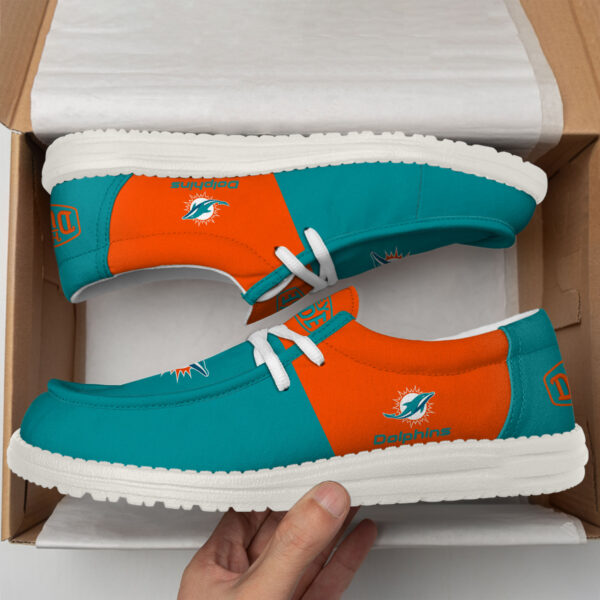 Tubopro Miami Dolphins Personalized Hey Dude Shoes For Men And Women - Image 2