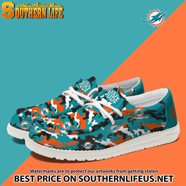 Tubopro Miami Dolphins Personalized Hey Dude Shoes For Men And Women - Image 2
