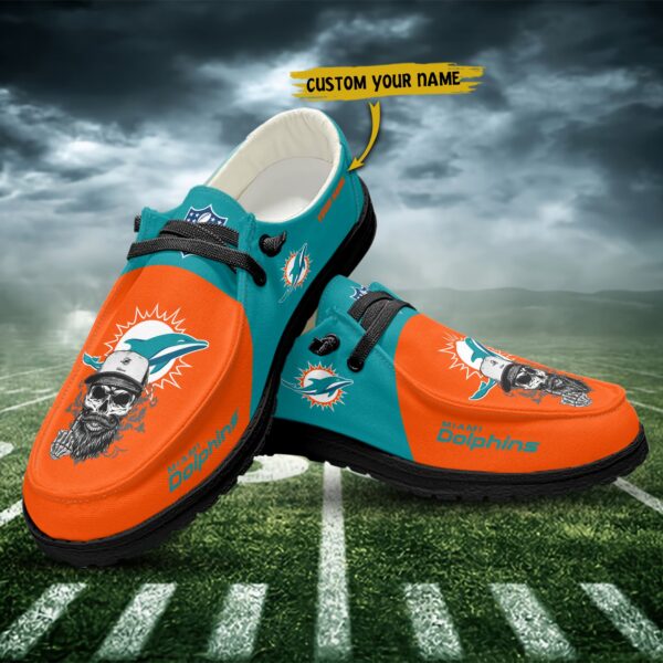 Tubopro Miami Dolphins Personalized Hey Dude Shoes For Men And Women - Image 4