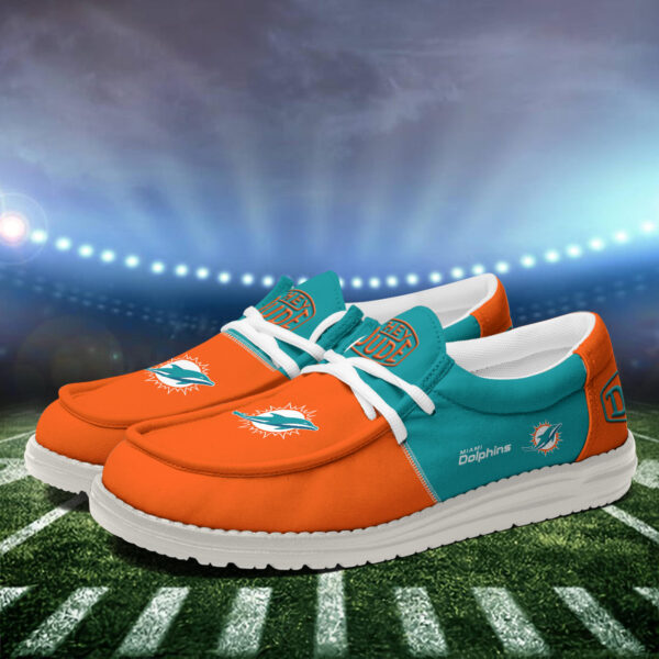 Tubopro Miami Dolphins Personalized Hey Dude Shoes For Men And Women - Image 4