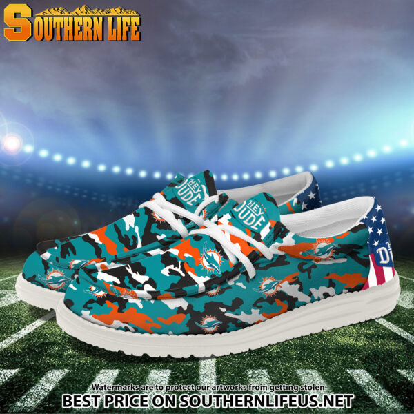 Tubopro Miami Dolphins Personalized Hey Dude Shoes For Men And Women - Image 2